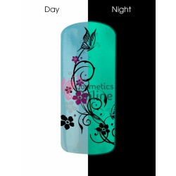Pudra pigment fosforescent albastru pentru gel UV, Nded  3 gr, art. 8583